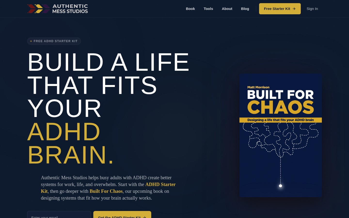 Authentic Mess Studios - A resource site for neurodivergent people